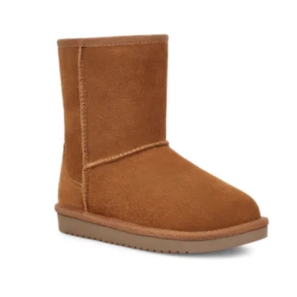 Koolaburra By Ugg  Koola Short Boot Chestnut Size 2 Girls Winter Fall Suede